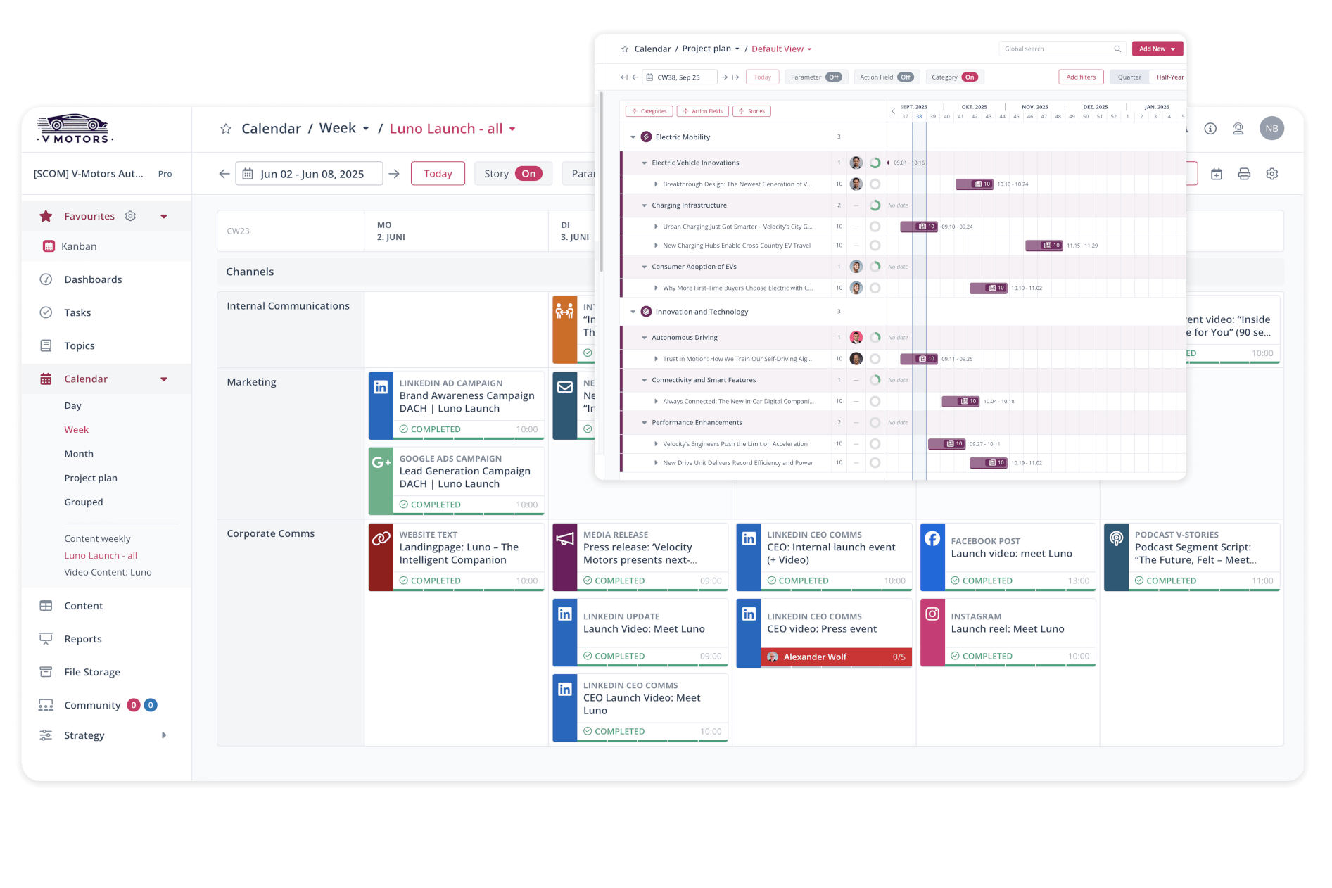 Scompler Content Planung